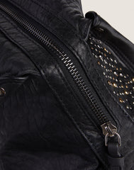 Studded Carryall in Black