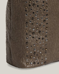 Studded Carryall in Grey