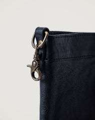Detail of clasp of Kilim Tote bag in Black