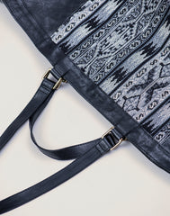 Shoulder strap shot of Kilim Tote bag in Black