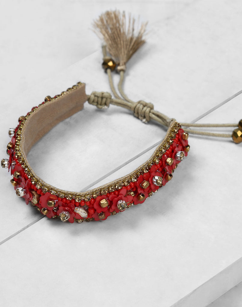 Yasmina Bracelet in Red