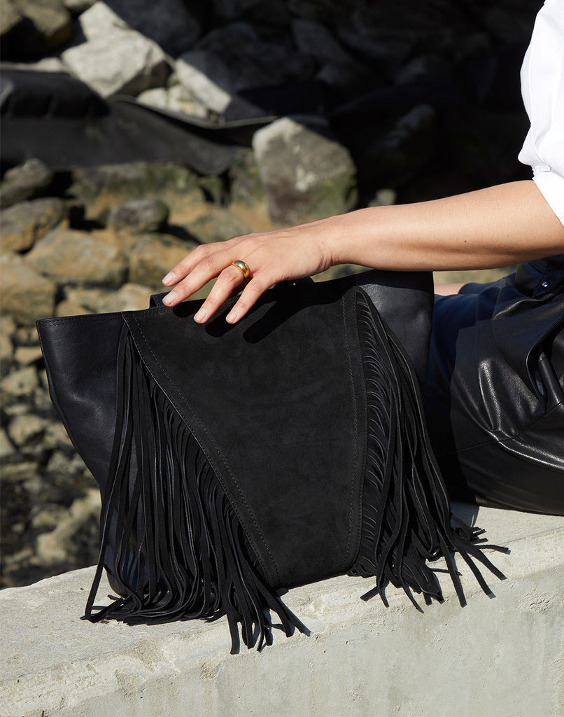Retro Fringe Crossbody Bag Pu Leather Handbag Women Fashion - Temu
