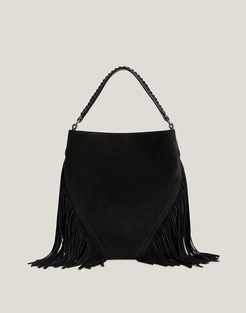 Vintage Black Suede Leather Bag Handbag Purse Gold Dragon & Phoenix Decor |  eBay